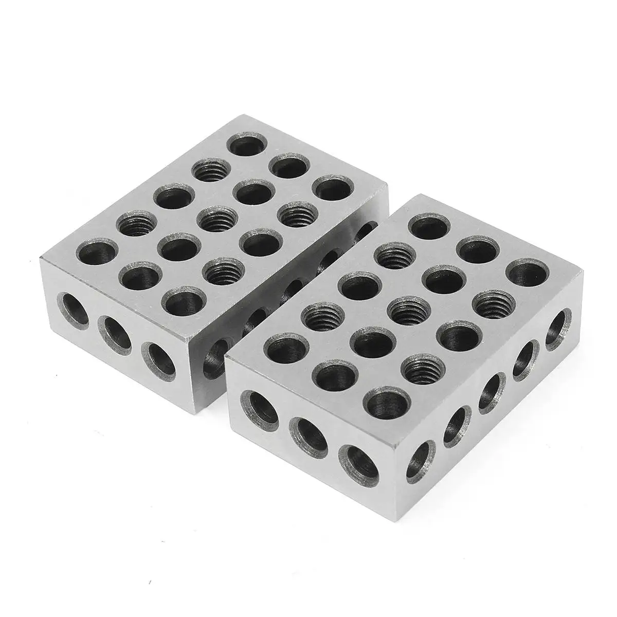 2 шт. закаленная сталь 1x2x3 дюйма блоки точность заземления. 0002 дюймов закаленные фрезерные инструменты 23 Отверстия блок Калибр