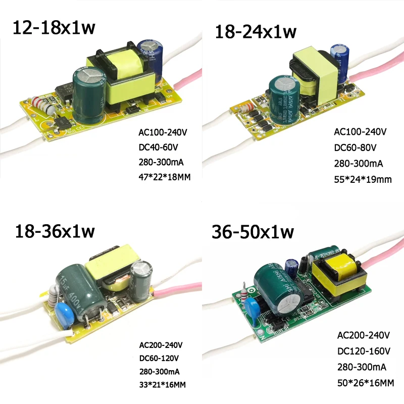 

Трансформаторы освещения QINGYING 5 шт., 1-50Вт, 220В