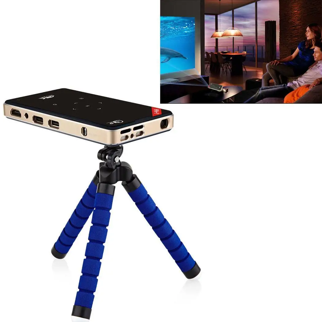 Мини проектор 4 K Android домашний кинотеатр 2 4G 5 8G Wifi карманный проектор|Домашний