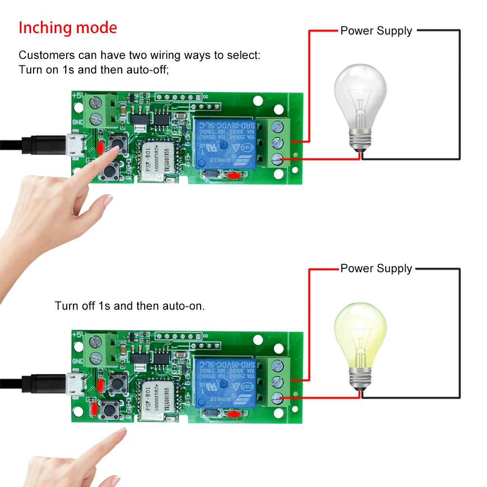 Беспроводной релейный модуль eWeLink USB DC5V Wifi|Модули для умного дома| |