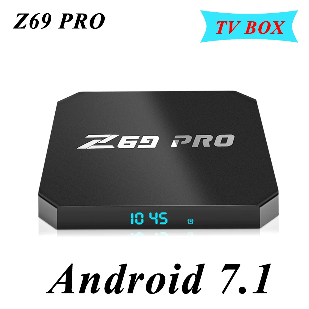 Z69 PRO Android ТВ 7 1 Smart телеприставки Amlogic S905W 4 ядра H.265 100 Мбит/с 2 4G Wi-Fi LAN HD медиаплеер VS