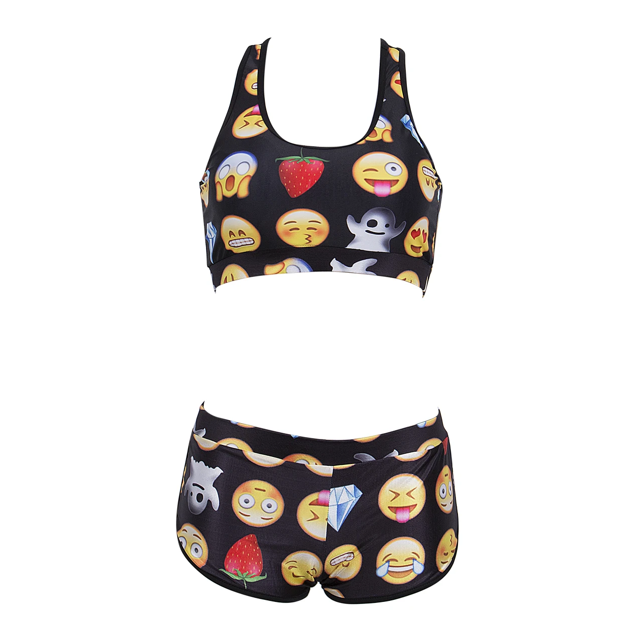 2019 Летний Новый стильный женский комплект бикини купальники с принтом Монокини