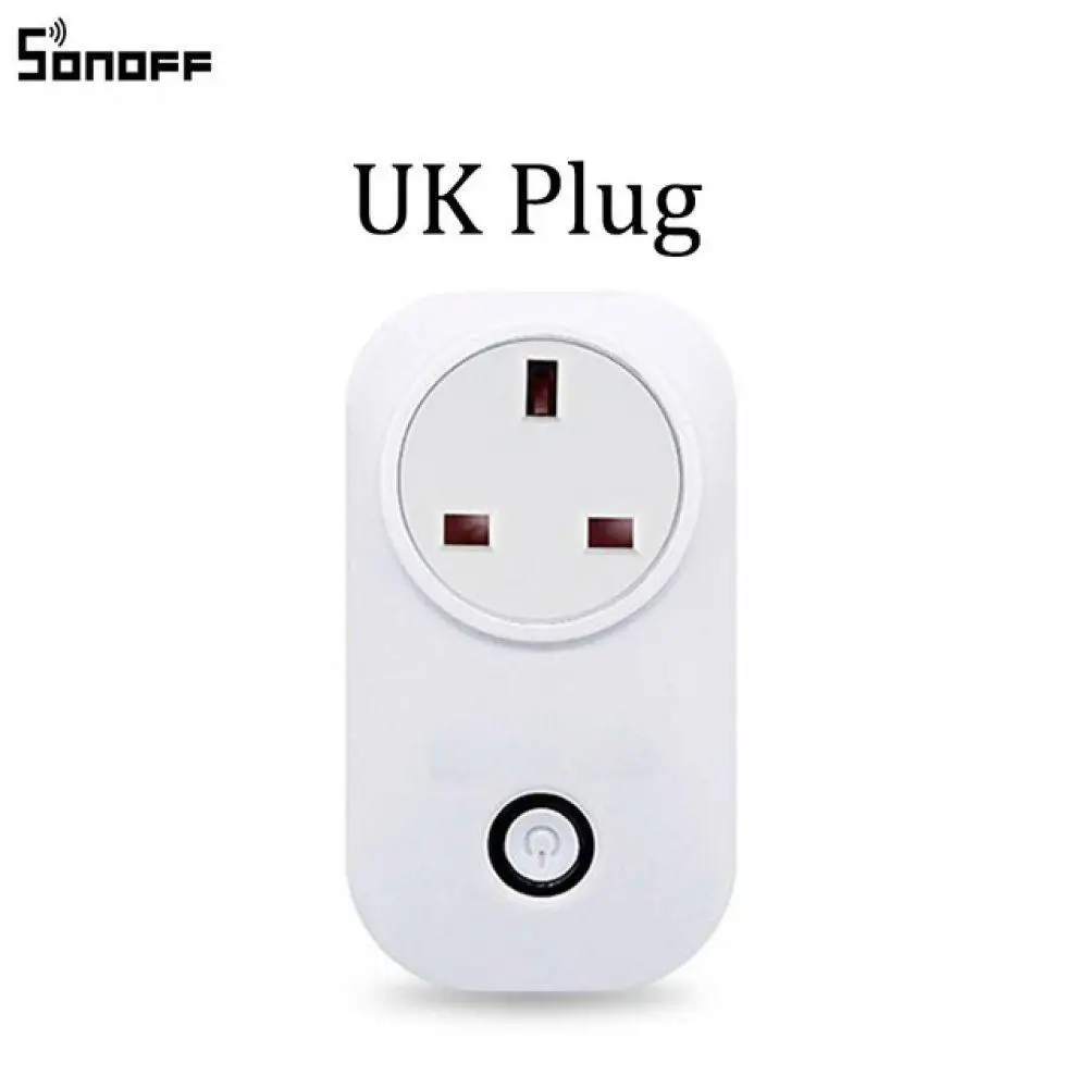 Интеллектуальный выключатель света Sonoff S20 EU UK US штекер Wi Fi розетка с выключателем