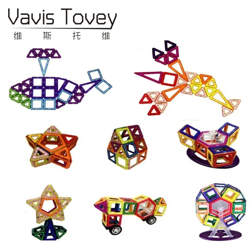 Vavis Tovey Детский DIY Магнитный строительный пазл для мальчиков и девочек креативный