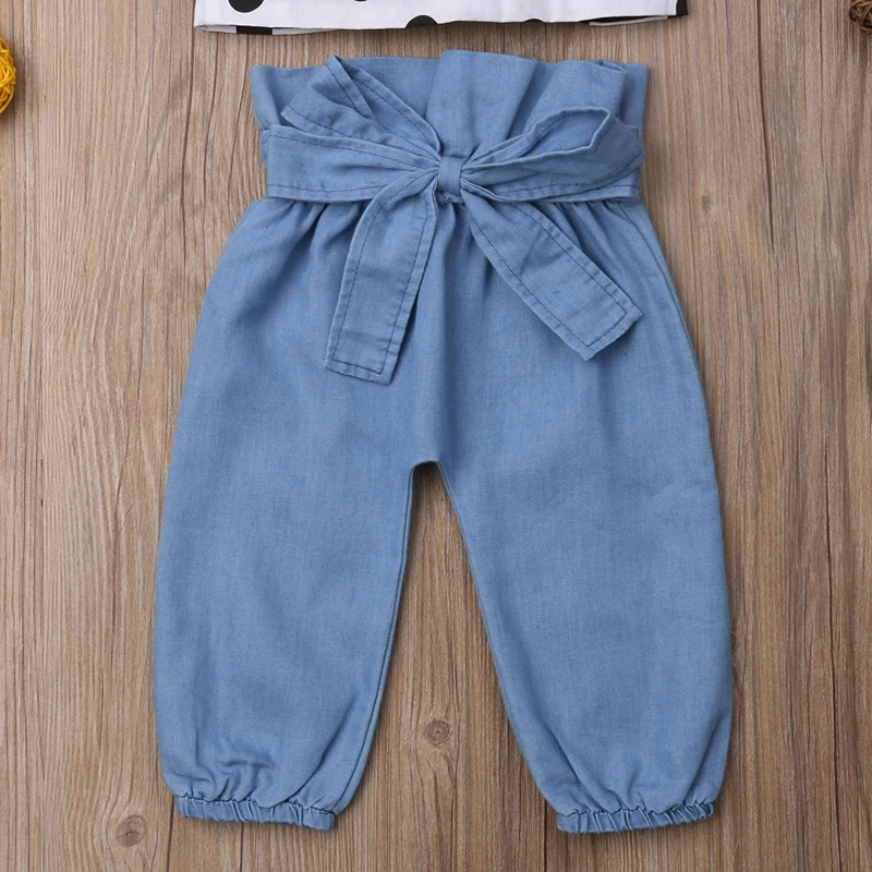 Летние модные детские топы в горошек без рукавов с открытой спиной и бантом для