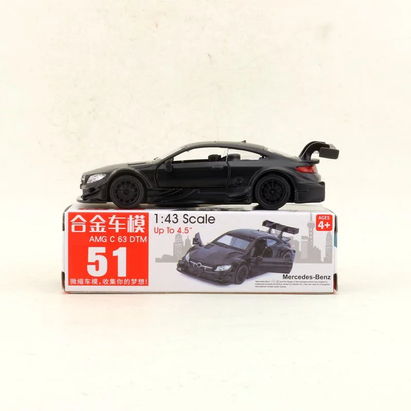 Литая металлическая игрушка модель масштаб 1:43 C63 AMG DTM Super Car/Pull Back/открывающиеся