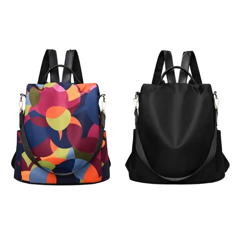 

Casual Oxford Cloth Women Backpack Anti Theft Girls Schoolbags Teenager Travel Daypack Shoulder Bag Colorful Fashion Back Pack