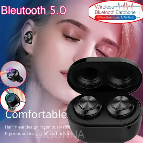 Bluetooth 5 0 гарнитура TWS беспроводные наушники мини Стерео Динамические для