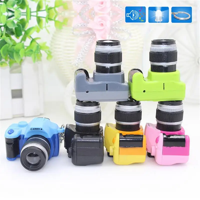 Мини цифровой DSLR брелоки Ретро камера светодио дный стиль светодиодной вспышкой