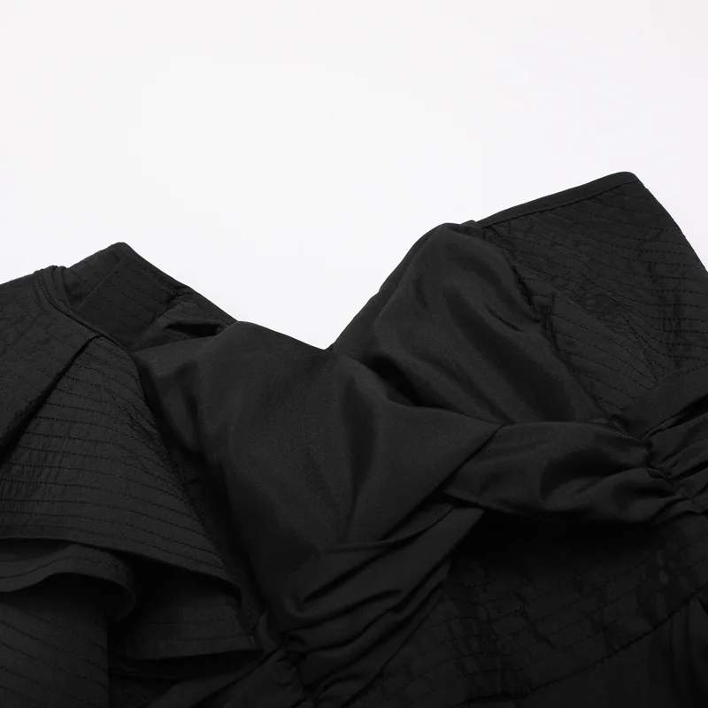 Блузка LANMREM женская летняя без бретелек рукавов на одно плечо YH505 | Женская одежда