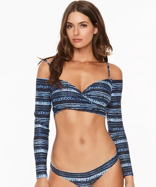 2019 новый купальник с длинным рукавом сексуальный женский бикини из двух частей