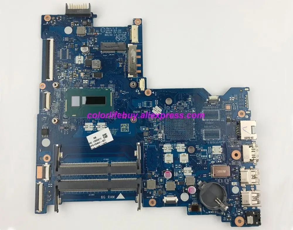 Оригинальная материнская плата для ноутбука 854941 601 001 UMA w i3 5005U CPU BDL50 LA D703P HP серии 15