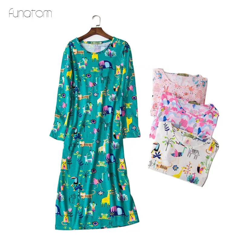 Мультфильм печатных пижама с длинными рукавами Для женщин pijama трусы