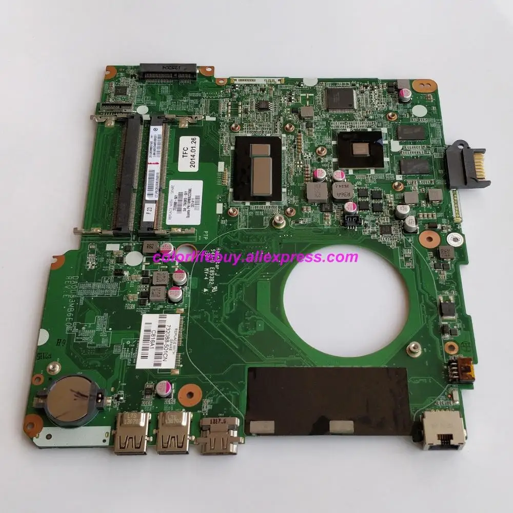 Оригинальная материнская плата 732088-501 732088-001 w 8670M/2GB GPU i5-4200U CPU DA0U83MB6E0 для ноутбука HP