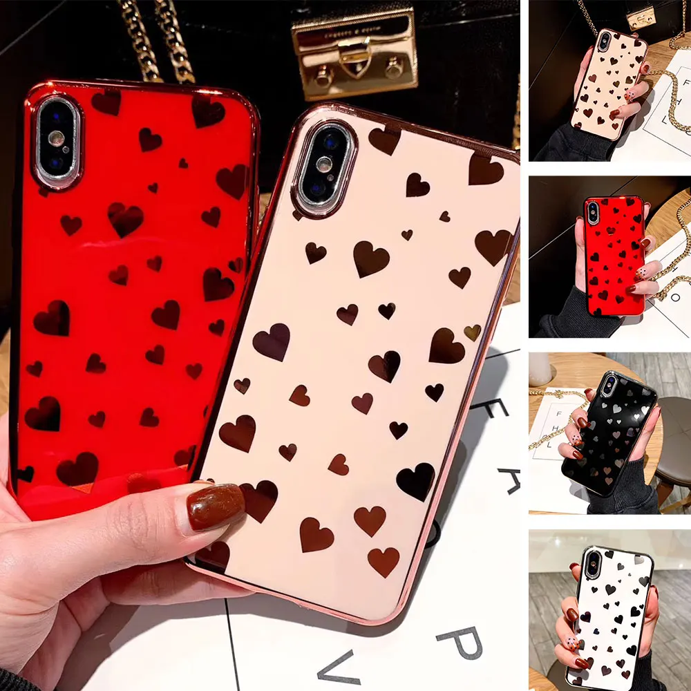 KISSCASE Fashion Couple Case For iPhone X XS 7 8 6 6S Plus Plating Silicone TPU Phone XR MAX Back Cover |