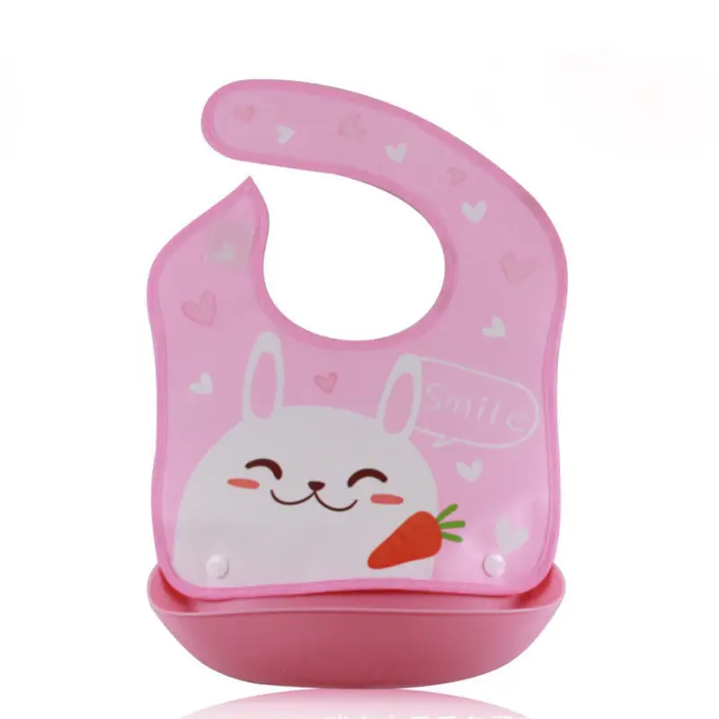 Toddler Baby Boy Girl Bib Infant Waterproof Bibs PEVA+LDPE Apron Feeding Food Catcher Silica Gel Kid | Детская одежда и обувь