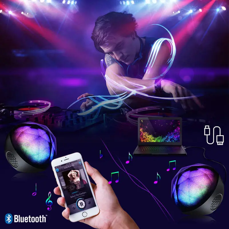 Bluetooth колонки Мини Портативный беспроводной громкий стерео звук динамик с