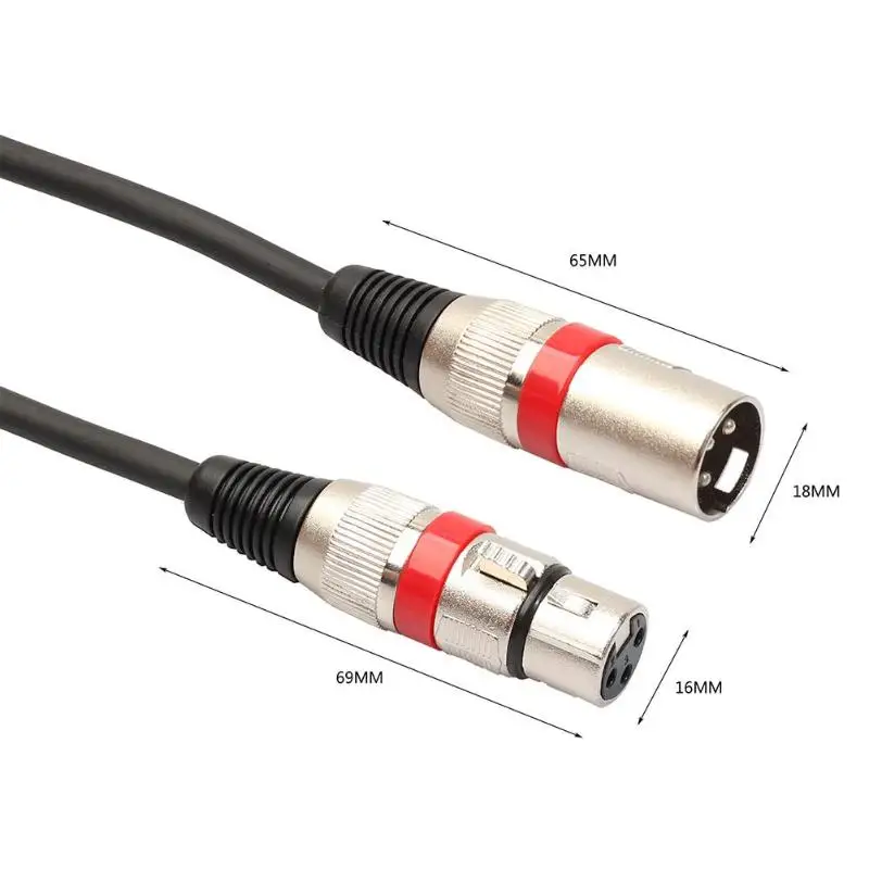 10 шт. 3Pin 1 8 м 5 9 футов DMX сценический DJ светильник кабель XLR Штекерный разъем