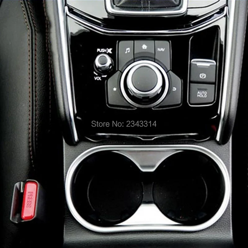 Для Mazda CX-5 KF 2017 2018 ABS стакана воды матовый центральной консоли держатель крышка