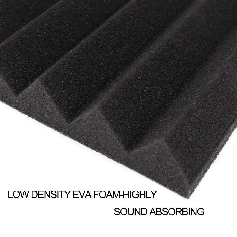 6 Pack Soundproofing Foam Acoustic Sound Treatment Studio Room Absorption Panels Wedges 30x30x2.5cm | Обустройство дома