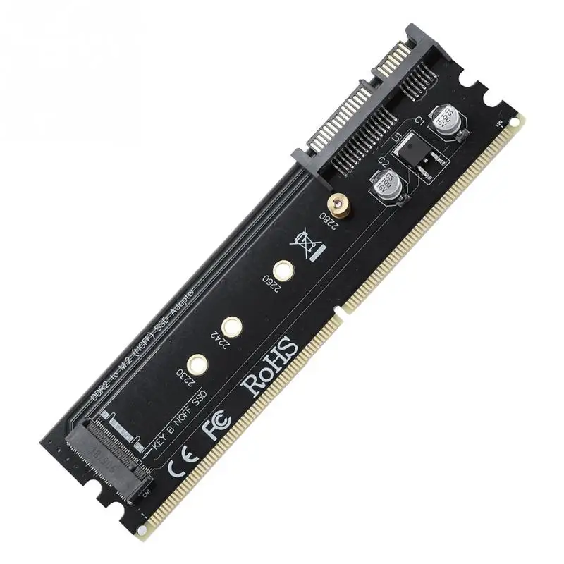 Высококачественный внешний адаптер DDR к M.2 SSD SATA NGFF B Key Riser Card | Компьютеры и офис