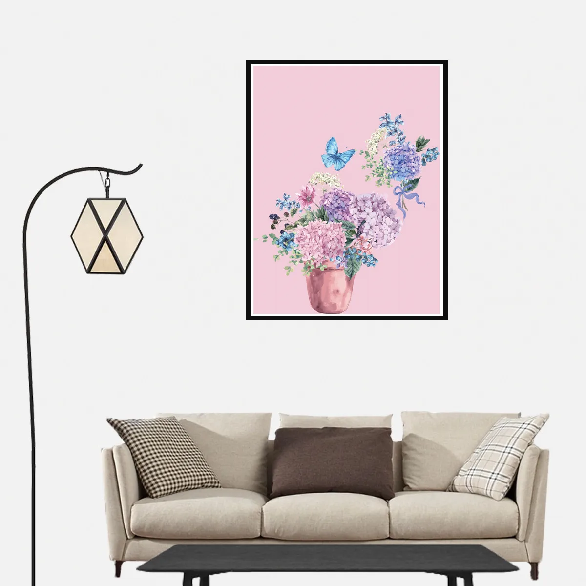 Современный Подсолнух Гортензия Холст Картина постер картина домашний