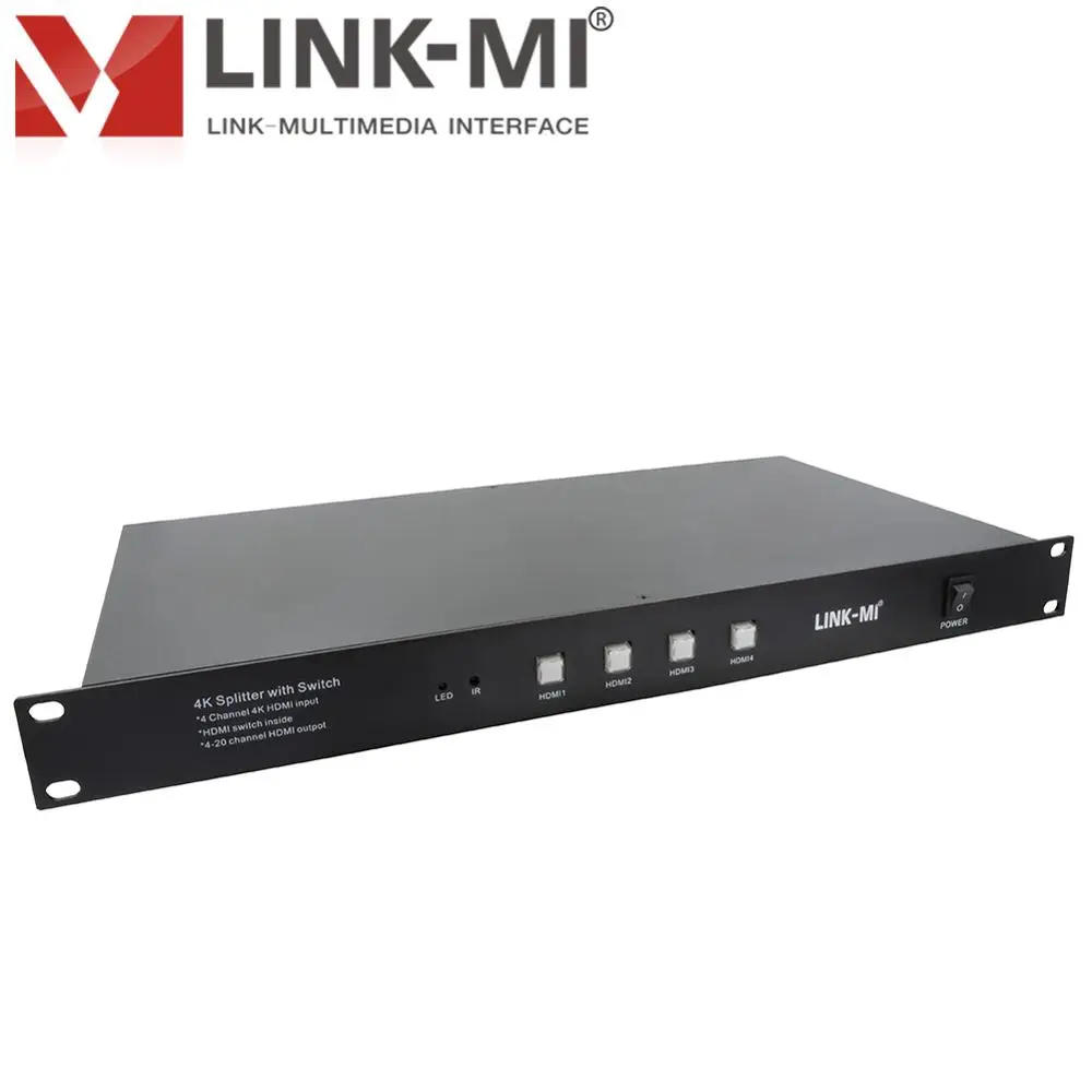 Φ модульный сплиттер с 4 входами HDMI 6 выходами 4K переключателем возможность