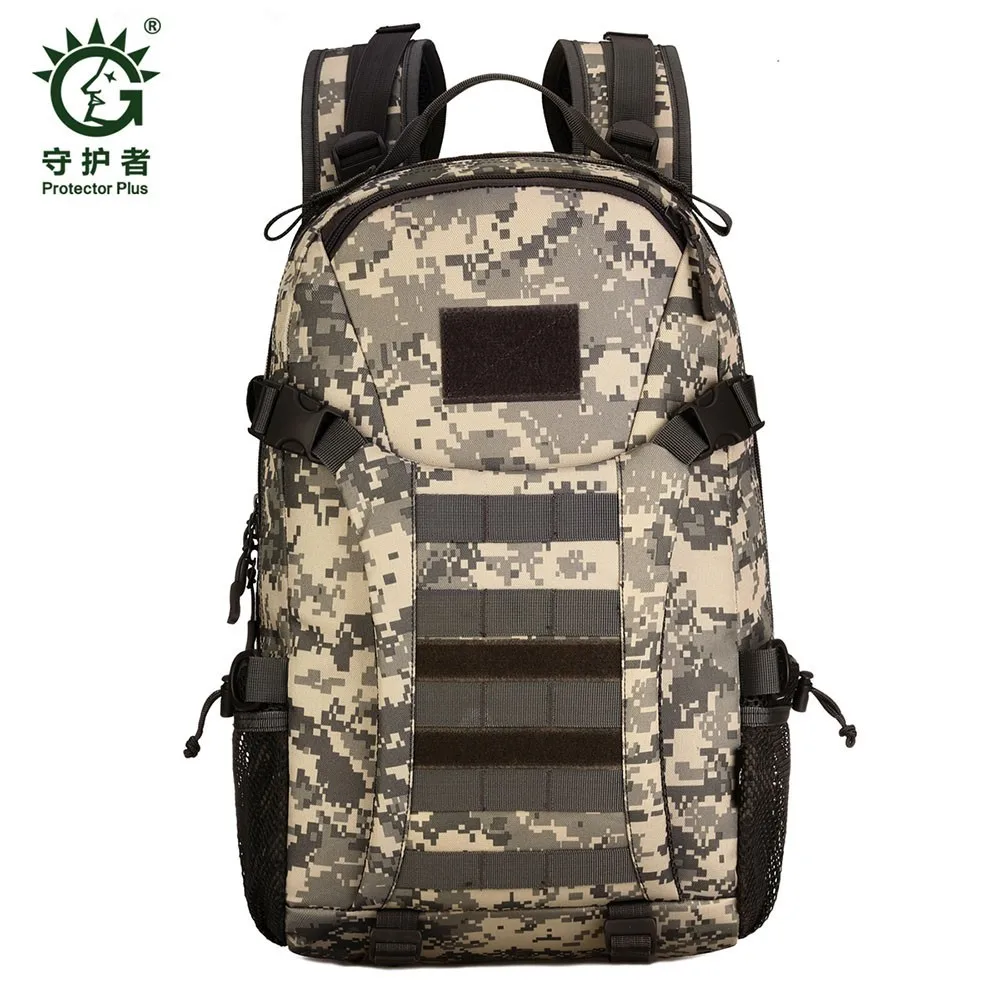 Kopen Protector Plus 35L Militaire Leger Tactische Rugzak Outdoor Fietsen Wandelen Schoudertas Verstelbare Rugzakken Camouflage Fiets Tas