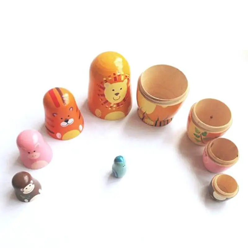 Русская Матрешка куклы из липы креативный медведь уши матрешки подарок русская