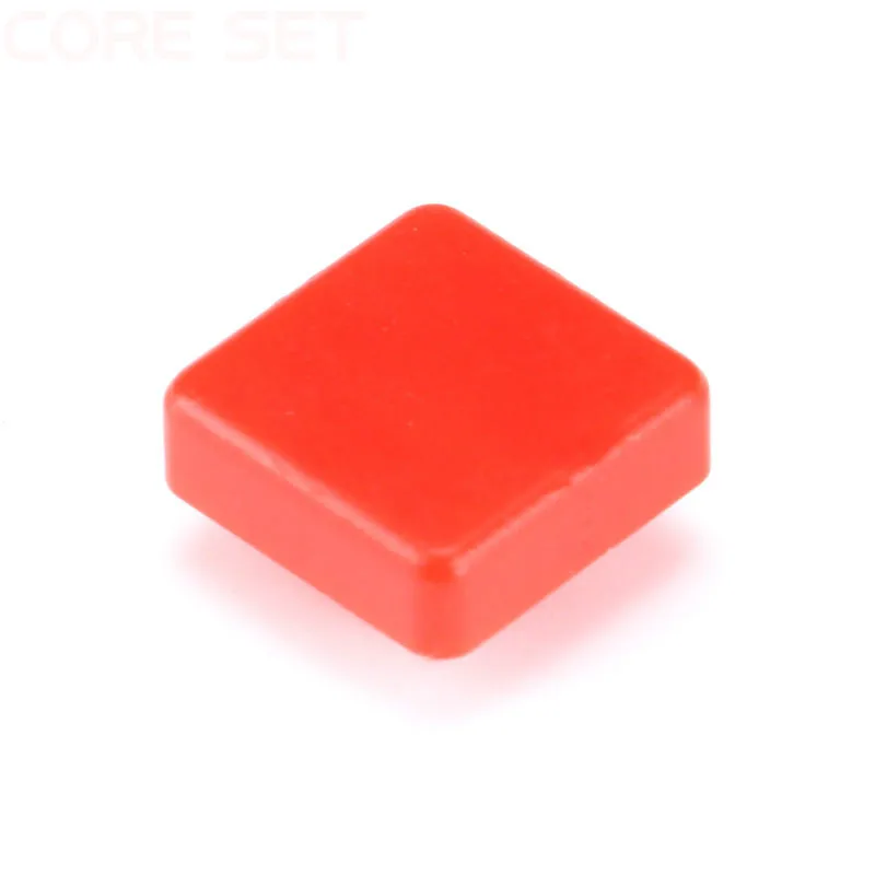 50pcs/lot Red rectangle Plastic Switch Caps For 12*12*7.3MM Micro SwitchTouch Button Lid Cover | Обустройство дома