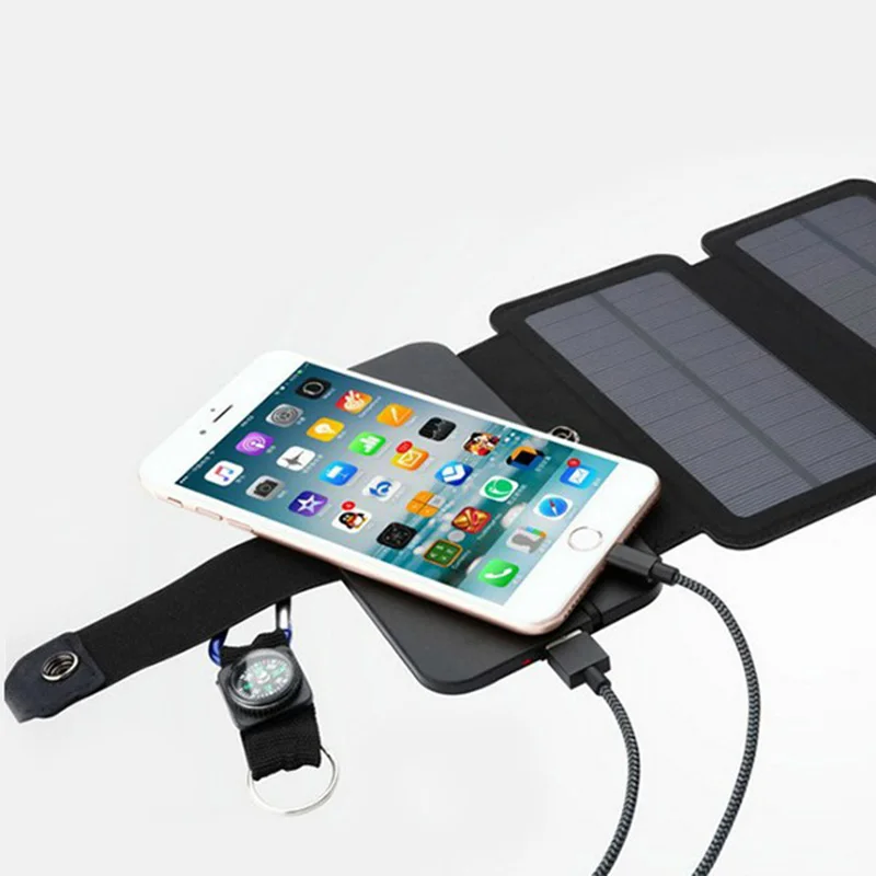 Складной внешний аккумулятор Floureon 10 Вт 5 В 2 1 а с выходом USB портативные солнечные