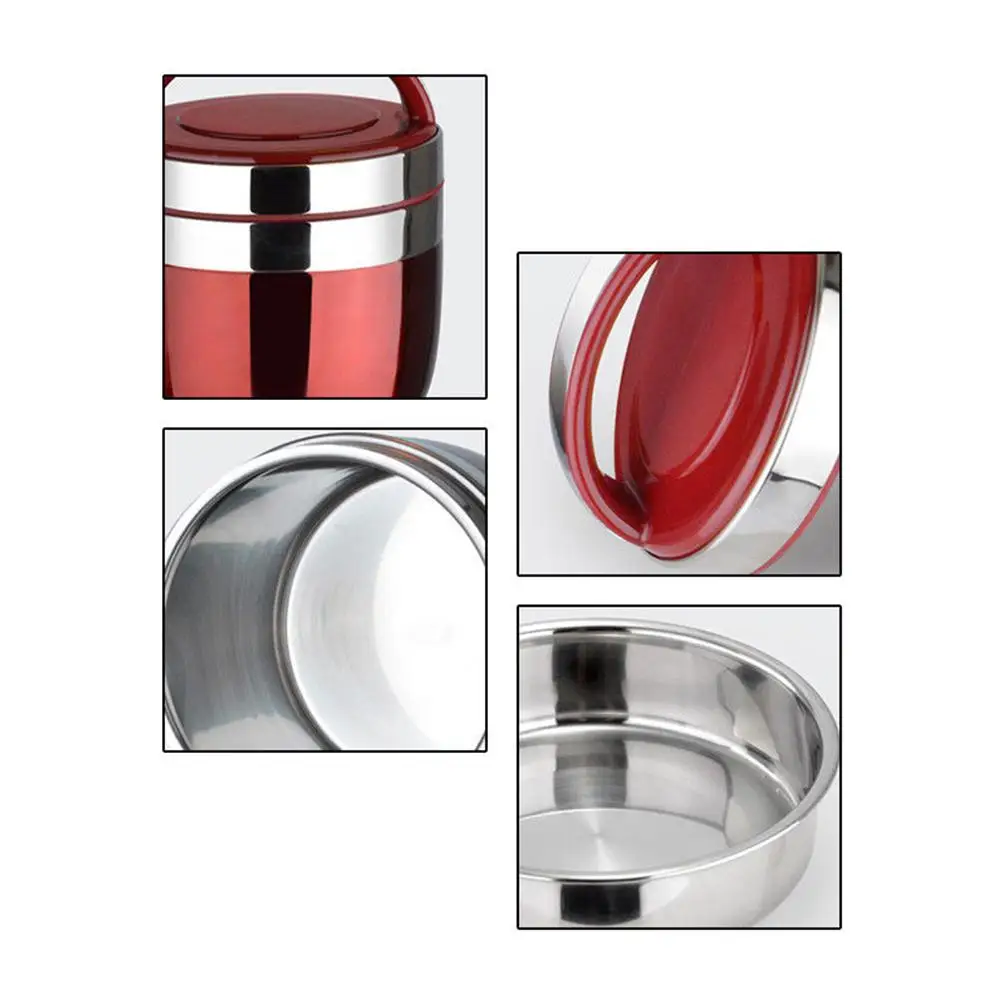 Двухслойный портативный изолированный контейнер из нержавеющей стали Bento Box Barrel