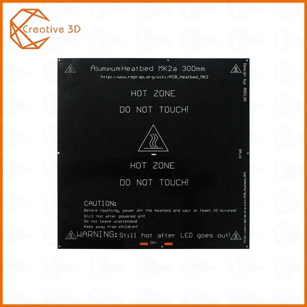 3D принтер с подогревом кровать MK2A (328*328*2 0 мм) 24v RepRap RAMPS 1.4PCB Тепловая для & Mendel