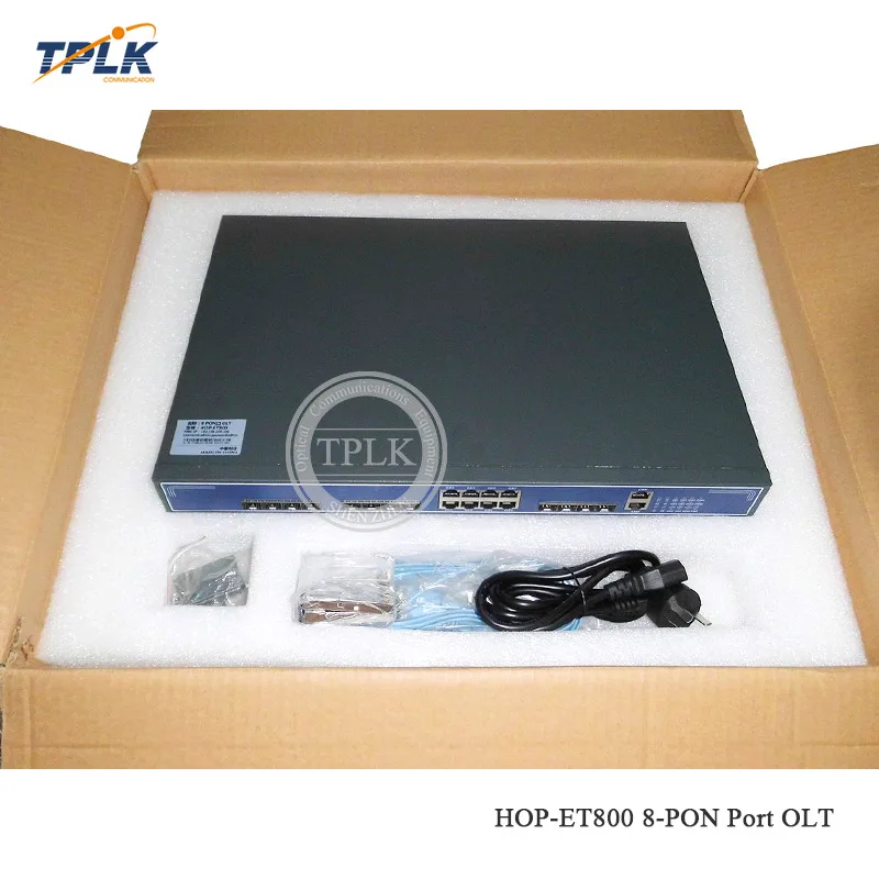 Хит продаж HOP ET800 10г 8 Порты и разъёмы EPON мини OLT с оптический s uplink порт Gigabit Ethernet