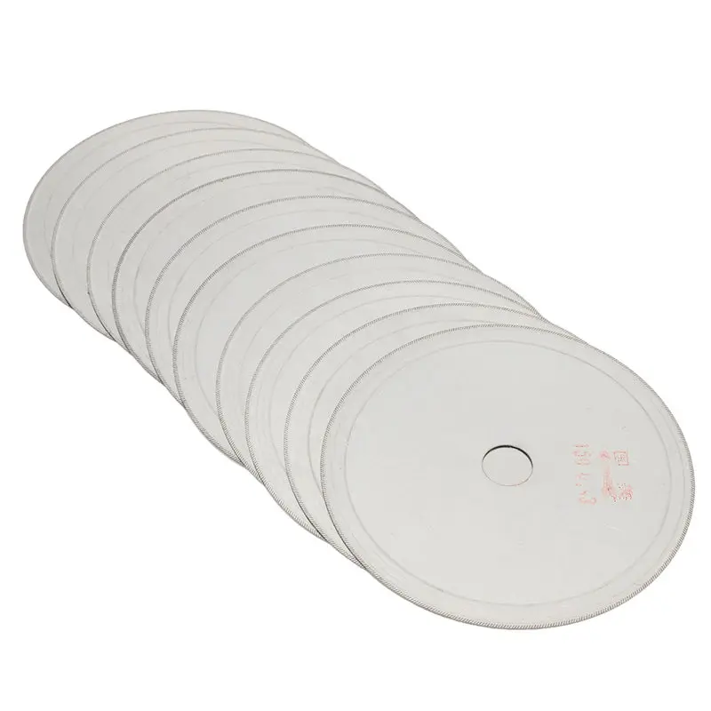 

10Pcs 6" inch Super-Thin Diamond Lapidary Saw Blade Gems Cutting Disc Rim 0.017