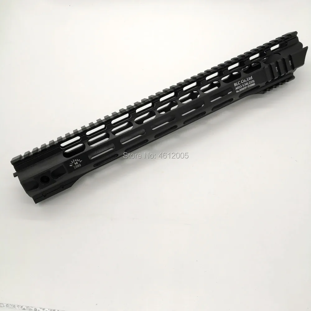 15 дюймов тактический ar AR15 MLOK трубчатое цевье супер тонкий Handguard Quad Rail стальная