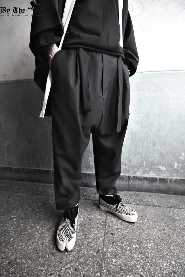 

27-44 New 2020 Men's clothing Hair Stylist fashion hip hop Crotch pants harem Pants plus size singer costumes