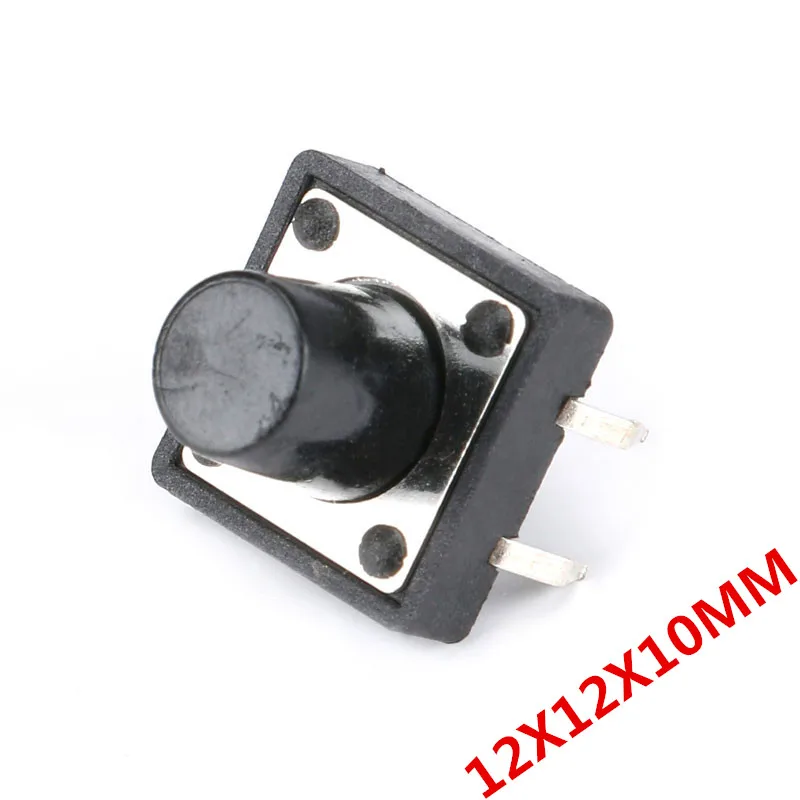 40Pcs/Lot Tactile Push Button Switch Momentary Tact 12x12x10MM SMD Through-Hole 4pin | Обустройство дома