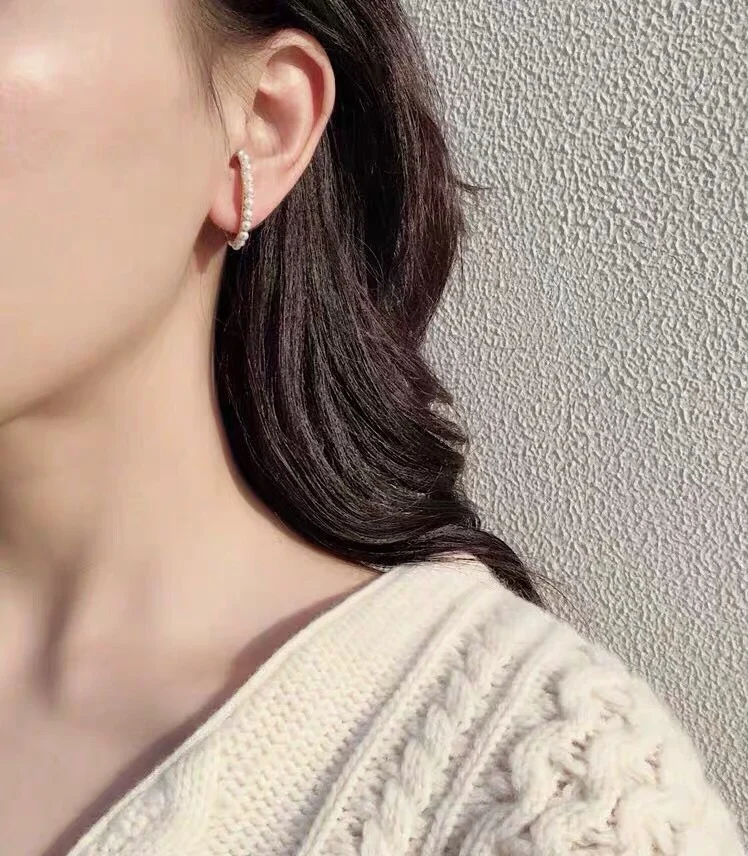 Flatfoosie 2019 New Simulated Pearls Dangle Earrings For Women Elegant Wedding Party Trendy Girls Statement Earring Drop Jewelry | Украшения
