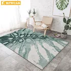 RFWCAK Противоскользящий ковер с зелеными листьями, подкладка для гостиной, детский коврик, Детский ковер для спальни, украшение для дома