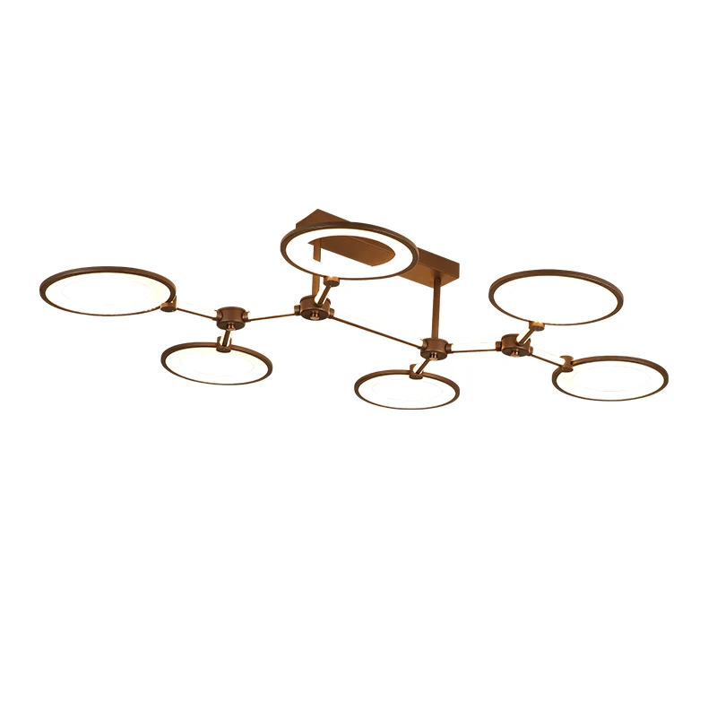 Современный светодиодный потолочный светильник для гостиной коричневая