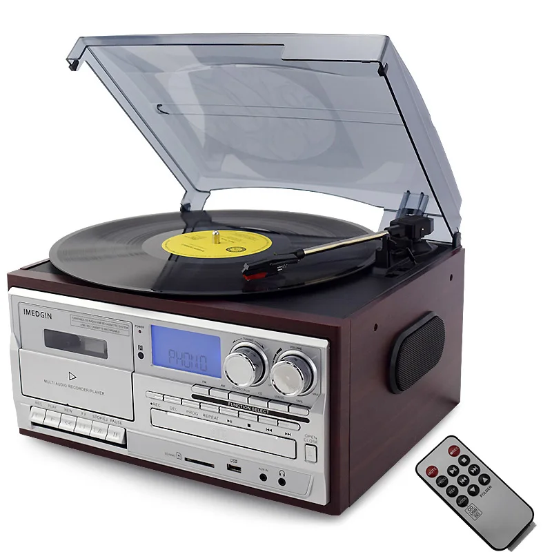 LoopTone проигрыватель виниловых пластинок встроенный 3 Вт стерео колонки CD и