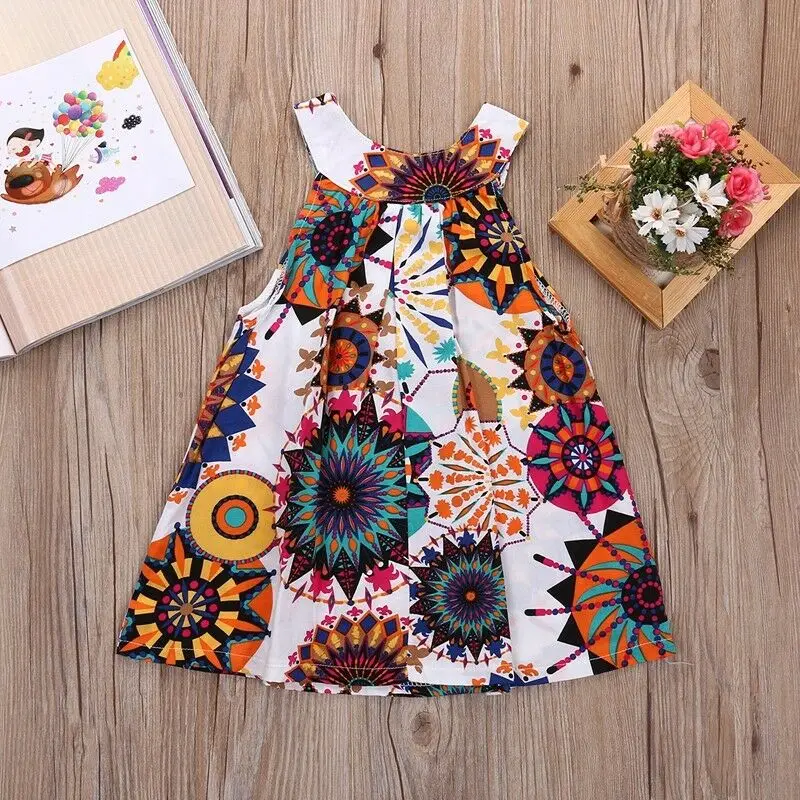 

Fashion Toddler Kid Baby Girls Summer Crochet Dresses Princess Party Pageant Sleeveless Kids Dresses Baby Girl Clothes