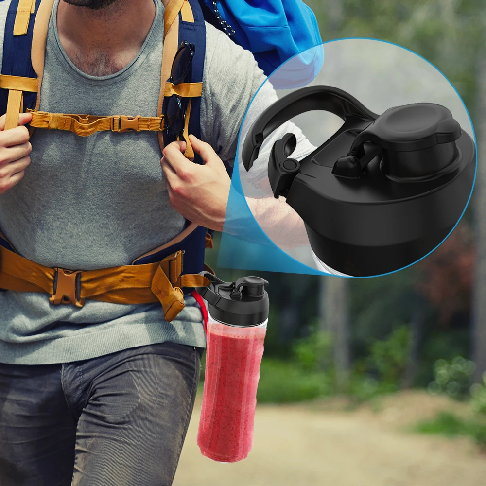 Homgeek Mini 350W блендер для фруктов и овощей одинарное обслуживание фотоблендер с 2 без