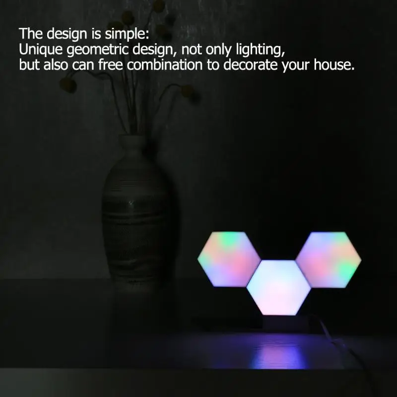 Cololight лампа с шестигранным голосовым управлением DIY WiFi ночник Горячая Мода