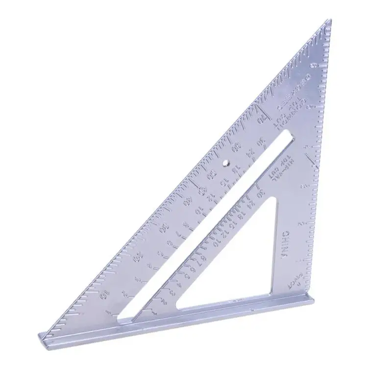 

Multi-Usage Aluminum Alloy Square Protractor Miter Framing Tri-square Line Scriber Saw Guide Triangle Ruler Measurement Tool