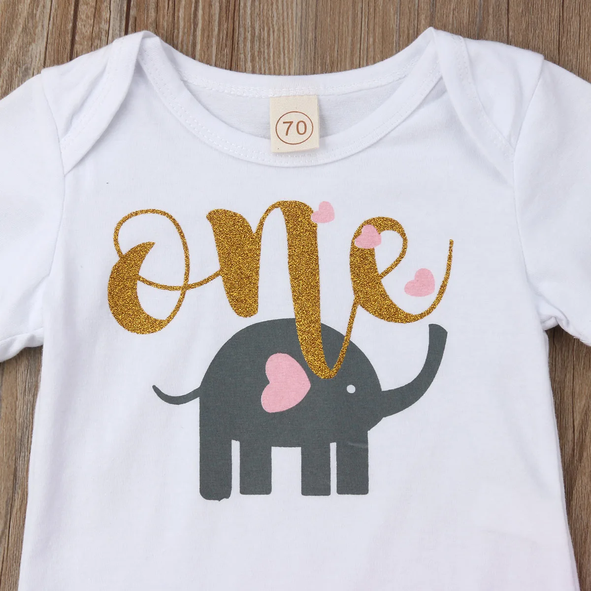 Комплект из 3 предметов для новорожденных девочек комбинезон с короткими