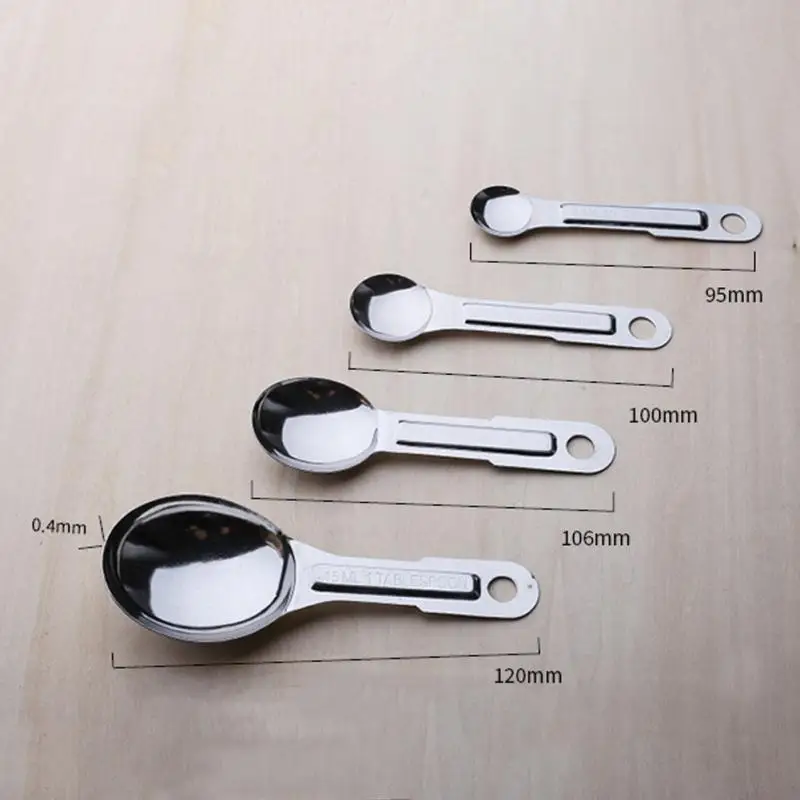 4 шт./компл. из нержавеющей стали Мерная Ложка для чая мера кофе инструменты