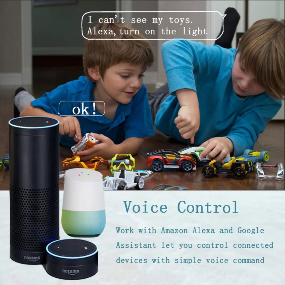 BOAZ умная Wi Fi Светодиодная лампа с регулировкой 5 Вт RGBW совместимая Alexa Google Home умный