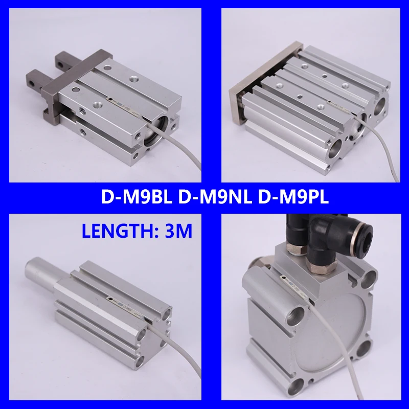 SMC TYPE Solid  State Auto Switch Direct Mounting Type D-M9B D-M9N D-M9P D-M9BL D-M9NL D-M9PL Magnetic Senson  For Air Cylinder